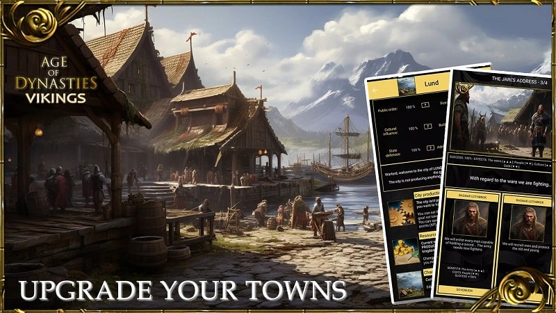 Xây dựng triều đại hoành tráng trong Age of Dynasties Vikings MOD APK